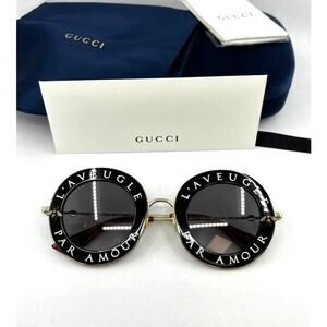 NEW Gucci GG0113/S Blind for Love Sunglasses in Black